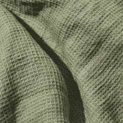 200 LINTEX Maison De Campagne|Salle De Bain : Esprit Japonais-Serviette de bain invité en lin - Nid d'abeille - Vert Komorebi