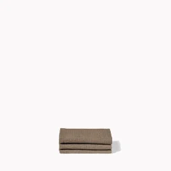 200 LINTEX Maison De Campagne|Serviettes De Table-Serviette de bain invité en lin - Nid d'abeille - Brun Cha Iro