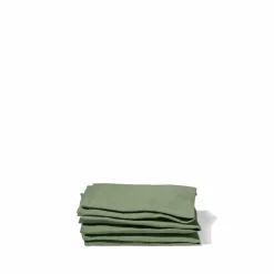 200 LINTEX Serviettes De Table-Serviette de table en lin lavé - Vert d'Anduze
