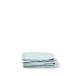 200 LINTEX Serviettes De Table-Serviette de table en lin lavé - Bleu Antiparos