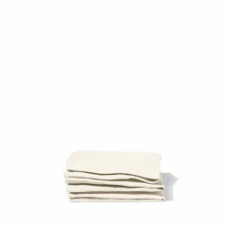 200 LINTEX Serviettes De Table-Serviette de table en lin lavé - Blanc Gres