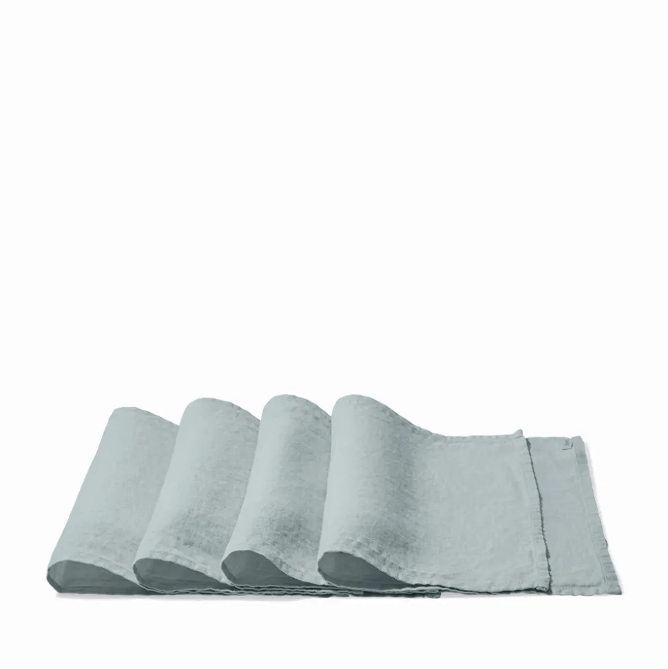 200 LINTEX Sets De Table-Set de table en lin lavé - Gris Vésuve