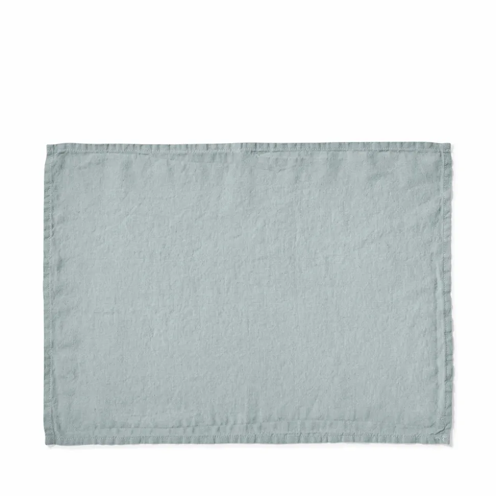 200 LINTEX Sets De Table-Set de table en lin lavé - Gris Vésuve
