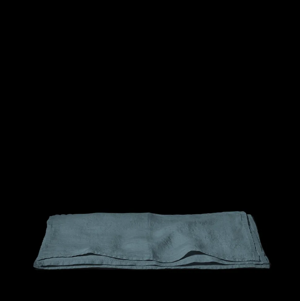 200 LINTEX Sets De Table-Set de table en lin lavé - Bleu Petrole
