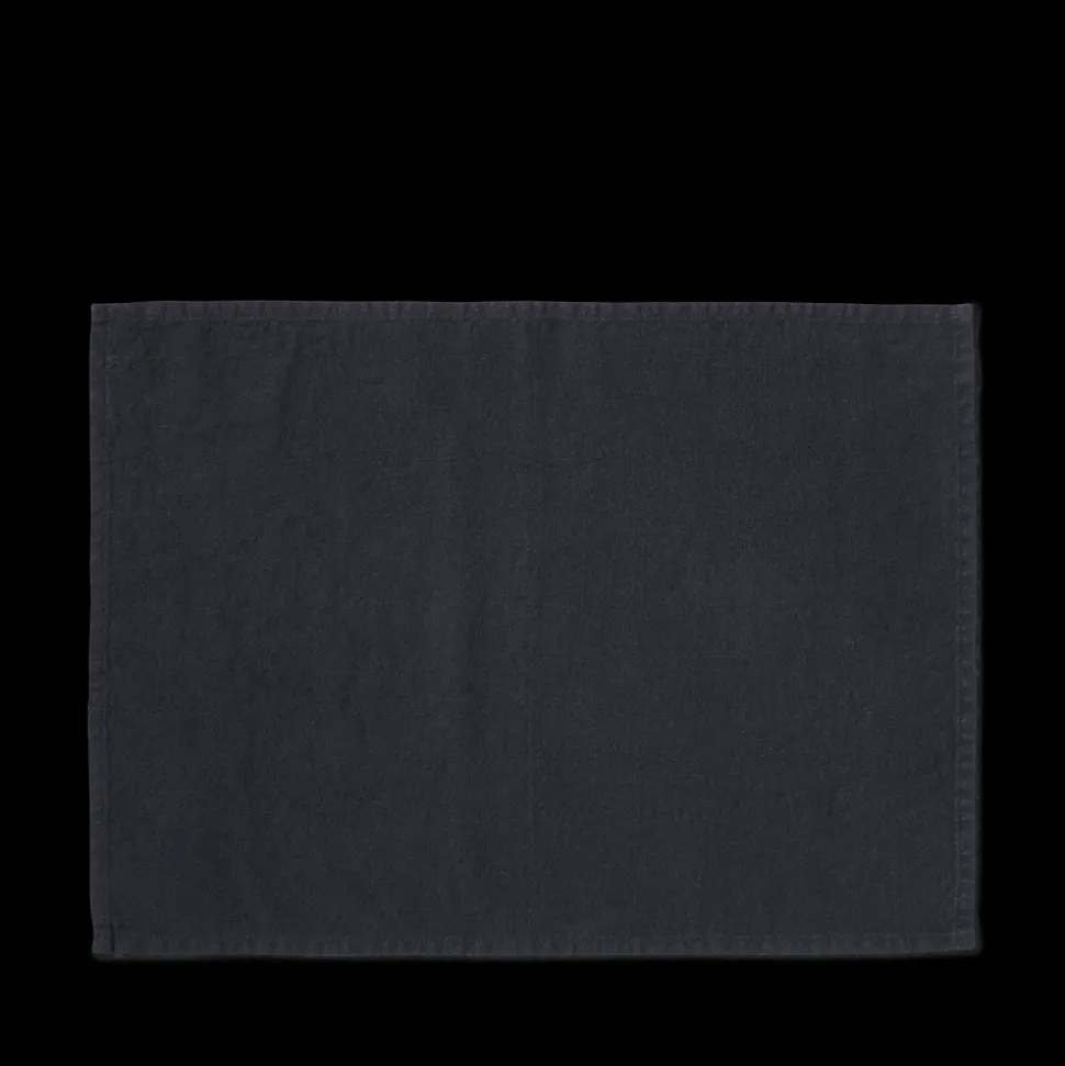 200 LINTEX Sets De Table-Set de table en lin lavé - Bleu Encre
