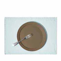 200 LINTEX Sets De Table-Set de table en lin lavé - Bleu Antiparos