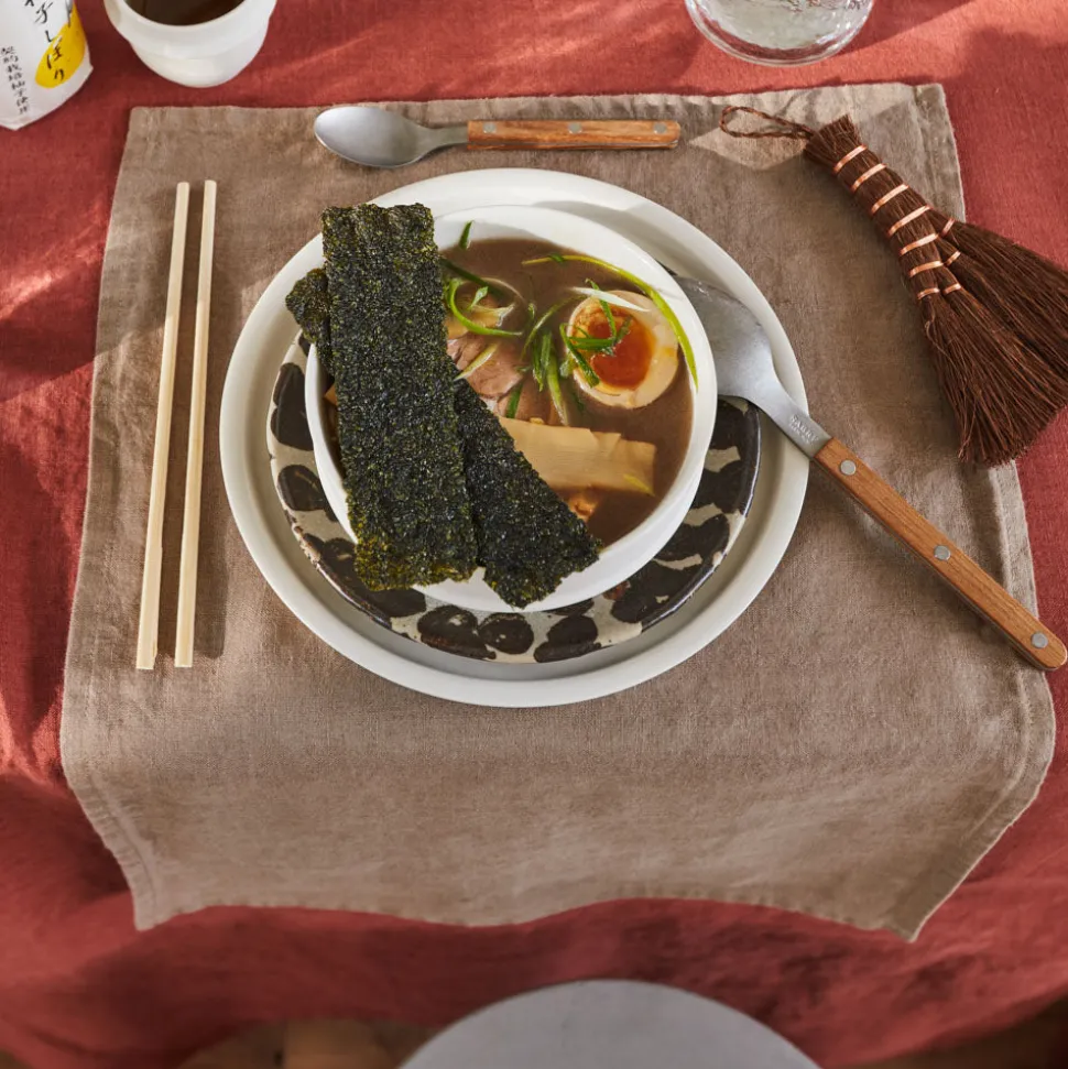 200 LINTEX Maison De Campagne|Sets De Table-Set de table en lin lavé - Brun Cha Iro