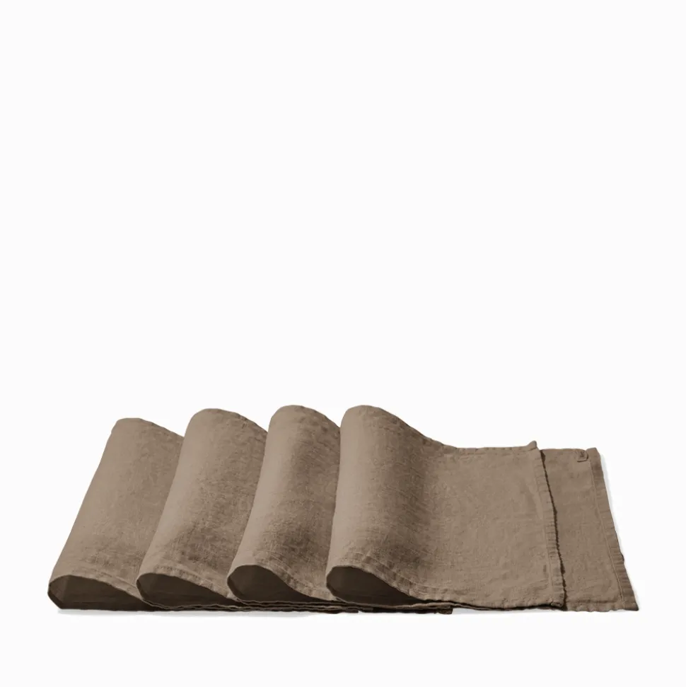 200 LINTEX Maison De Campagne|Sets De Table-Set de table en lin lavé - Brun Cha Iro