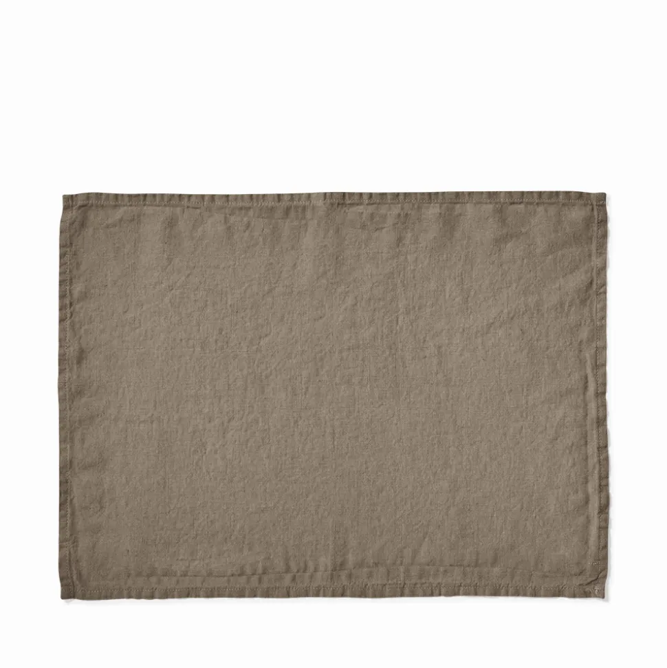 200 LINTEX Maison De Campagne|Sets De Table-Set de table en lin lavé - Brun Cha Iro