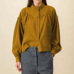 Femme SIX SŒURS Chemises-SIXSOEURS - Blouse Arlette - Marron