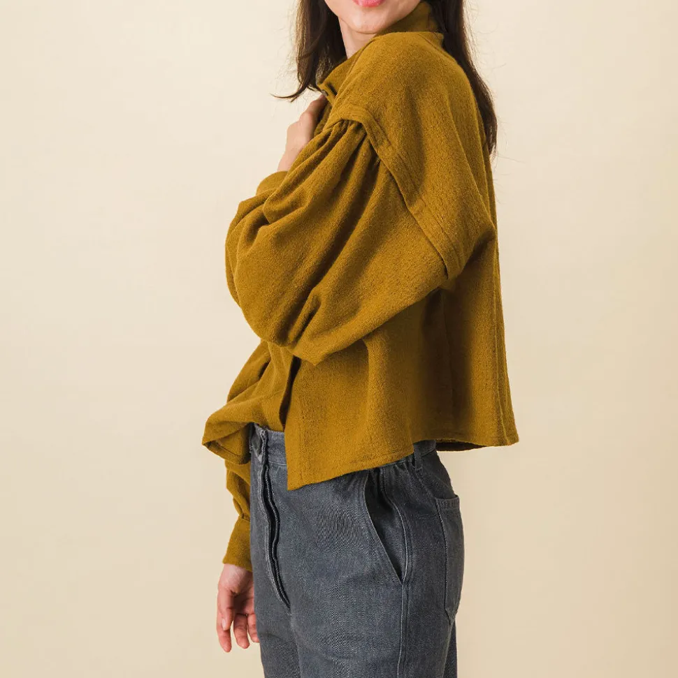 Femme SIX SŒURS Chemises-SIXSOEURS - Blouse Arlette - Marron