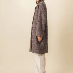 Femme SIX SŒURS Manteaux-SIXSOEURS - Manteau Albertine - Marron