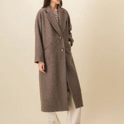 Femme SIX SŒURS Manteaux-SIXSOEURS - Manteau Alexandra - Beige
