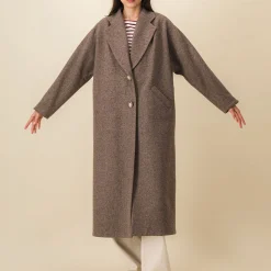 Femme SIX SŒURS Manteaux-SIXSOEURS - Manteau Alexandra - Beige