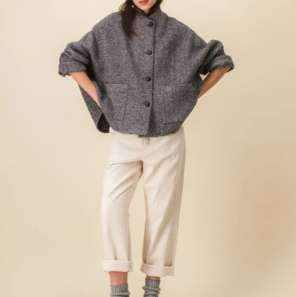 Femme SIX SŒURS Vestes-SIXSOEURS - Veste Andrea - Gris