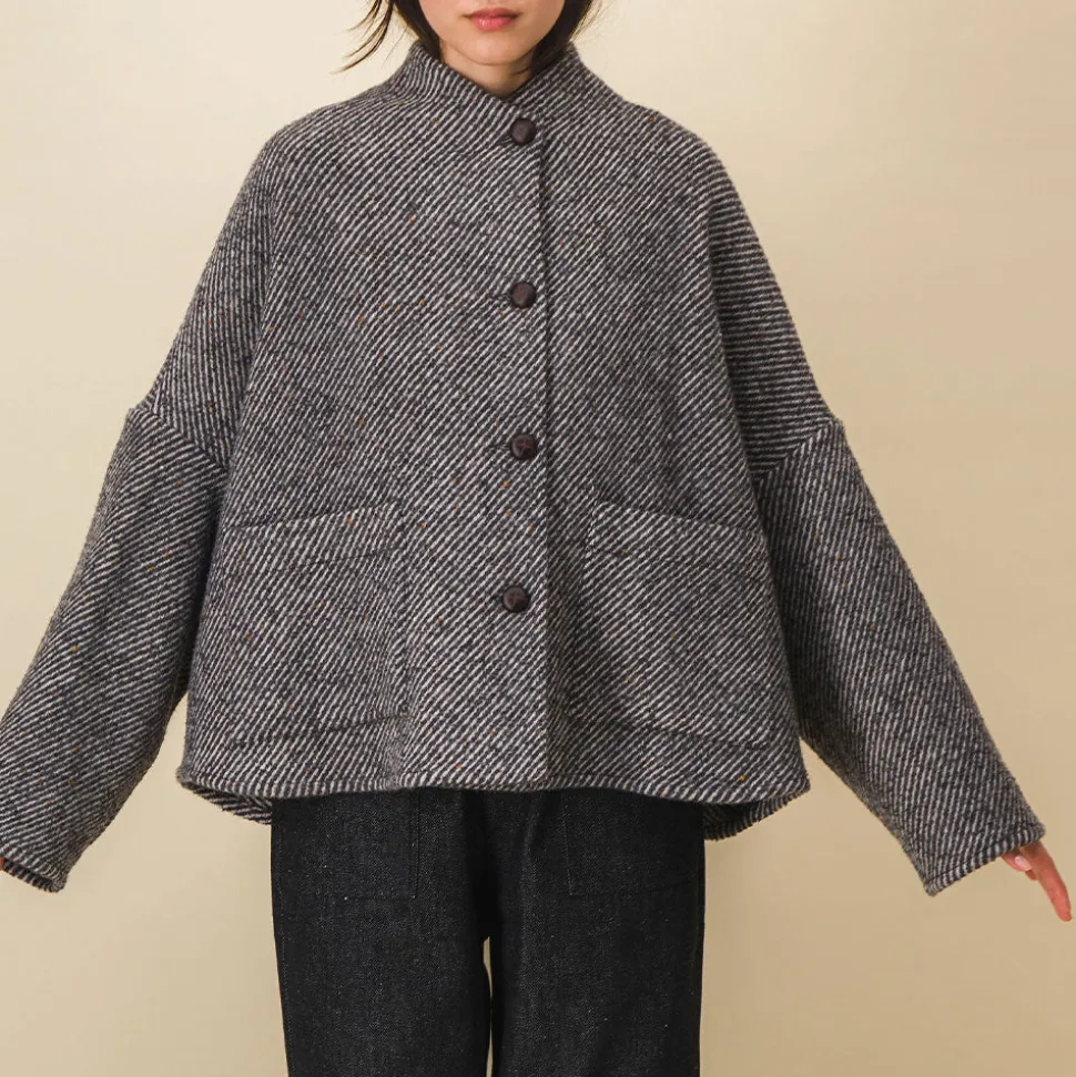 Femme SIX SŒURS Vestes-SIXSOEURS - Veste Andrea - Gris