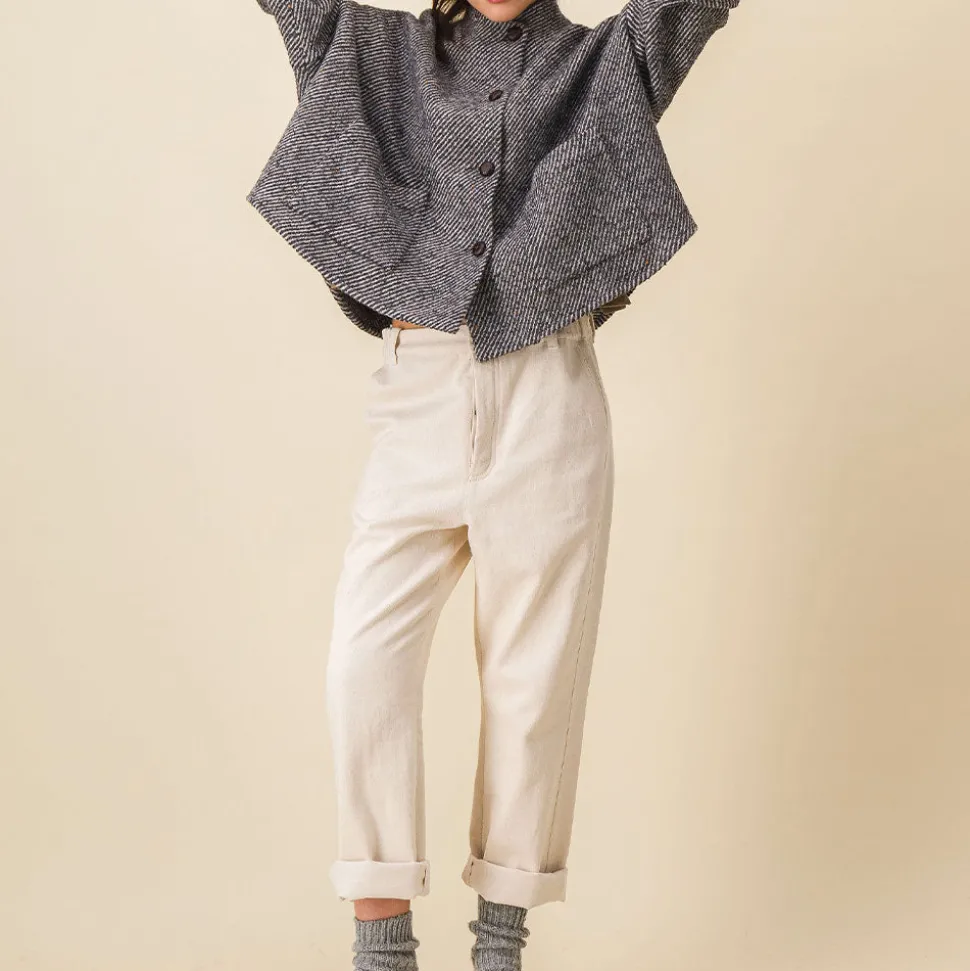 Femme SIX SŒURS Vestes-SIXSOEURS - Veste Andrea - Gris