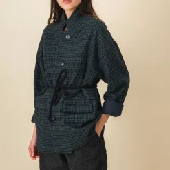 Femme SIX SŒURS Vestes-SIXSOEURS - Veste Billie - Bleu