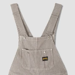 Femme STAN RAY Combinaisons-- Salopette Earls Bib - Marron Rayures