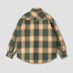 Homme STAN RAY Vestes-- Surchemise à carreaux - Vert/ Beige