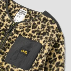 Femme Stan Ray Vestes-- Veste Fleece Cardigan - Leopard Camo