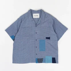 Homme STORY MFG Chemises-- Chemise PA - Vichy Blue