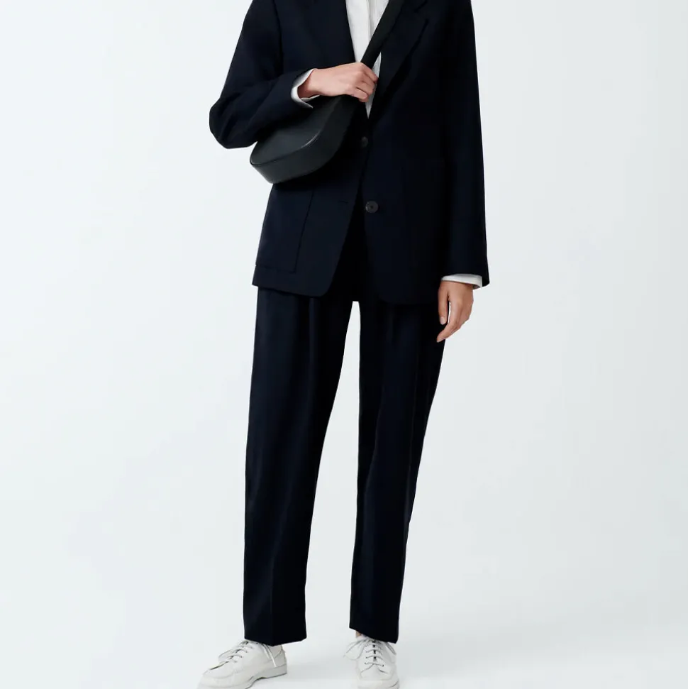 Femme Studio Nicholson L'esprit Merci|Pantalons-- Pantalon Sperro - Marine