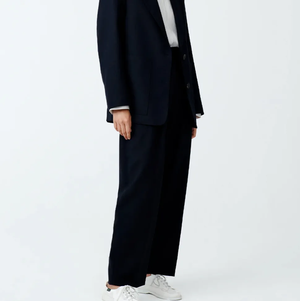 Femme Studio Nicholson L'esprit Merci|Pantalons-- Pantalon Sperro - Marine