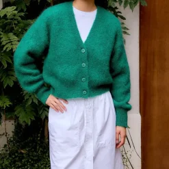 Femme Surprise Mailles-- Cardigan Monica - Vert
