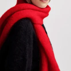 Femme Surprise L'esprit Merci|Foulards & Echarpes-- Écharpe Mohair Donna - Rouge