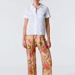 Femme Suzie Winkle Chemises-- Top Lina Coco - Blanc