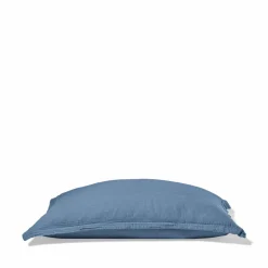 2100 GAZEX Taies D'oreiller-Taie d'oreiller en gaze de coton - Bleu Zinc
