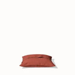 200 LINTEX Taies D'oreiller-Taie d'oreiller en lin lavé - Rouge Urushi
