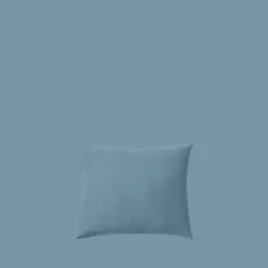 200 LINTEX Taies D'oreiller-Taie d'oreiller en lin lavé - Bleu Azur