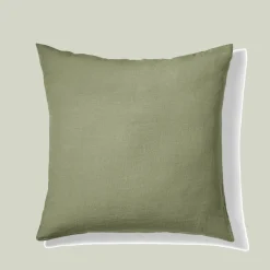 200 LINTEX Maison De Campagne|Taies D'oreiller-Taie d'oreiller en lin lavé - Vert Komorebi