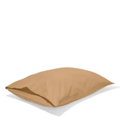 1700 COTEX Taies D'oreiller-Taie d'oreiller en percale de coton - Brun Sarrasin