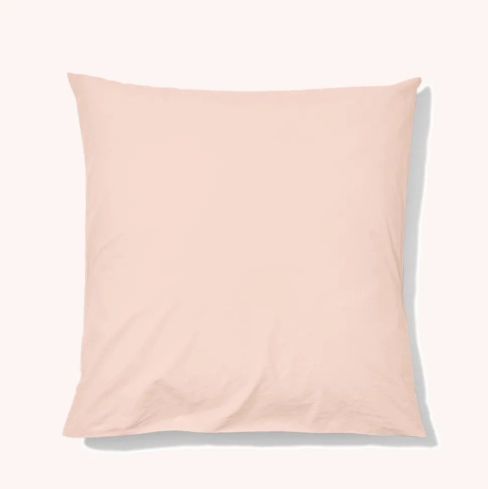 1700 COTEX Taies D'oreiller-Taie d'oreiller en percale de coton - Rose des Sables