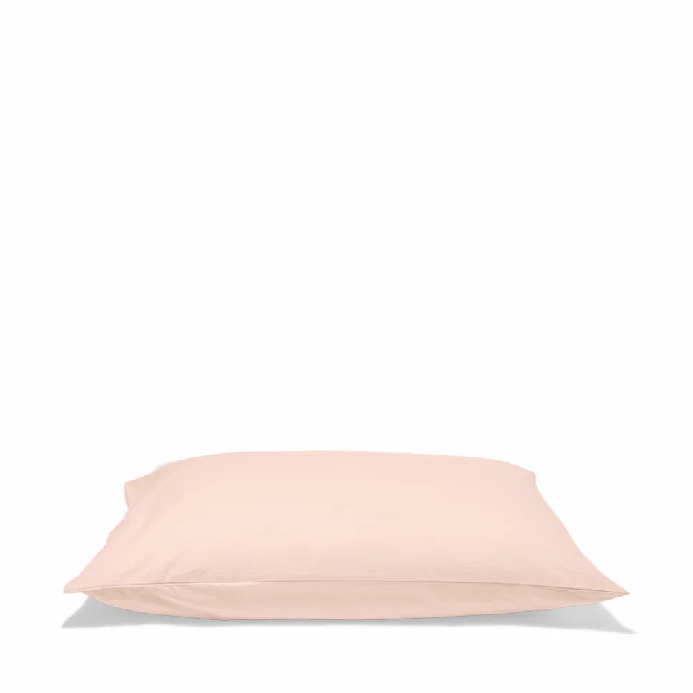 1700 COTEX Taies D'oreiller-Taie d'oreiller en percale de coton - Rose des Sables