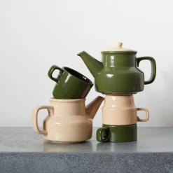 2031 MARUMITSU POTERIE L'esprit Merci|Tasses-Tasse Causette - Vert