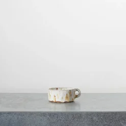 2076 HELLO POTRY Tasses-Tasse en grès Moucheté - Roux