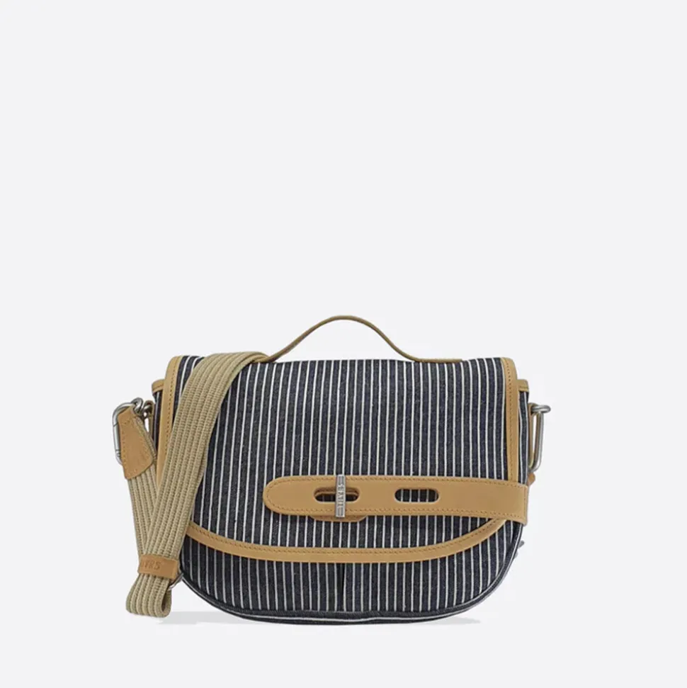 Femme THYRS Sacs À Main-- Besace Ecodenim - Marine