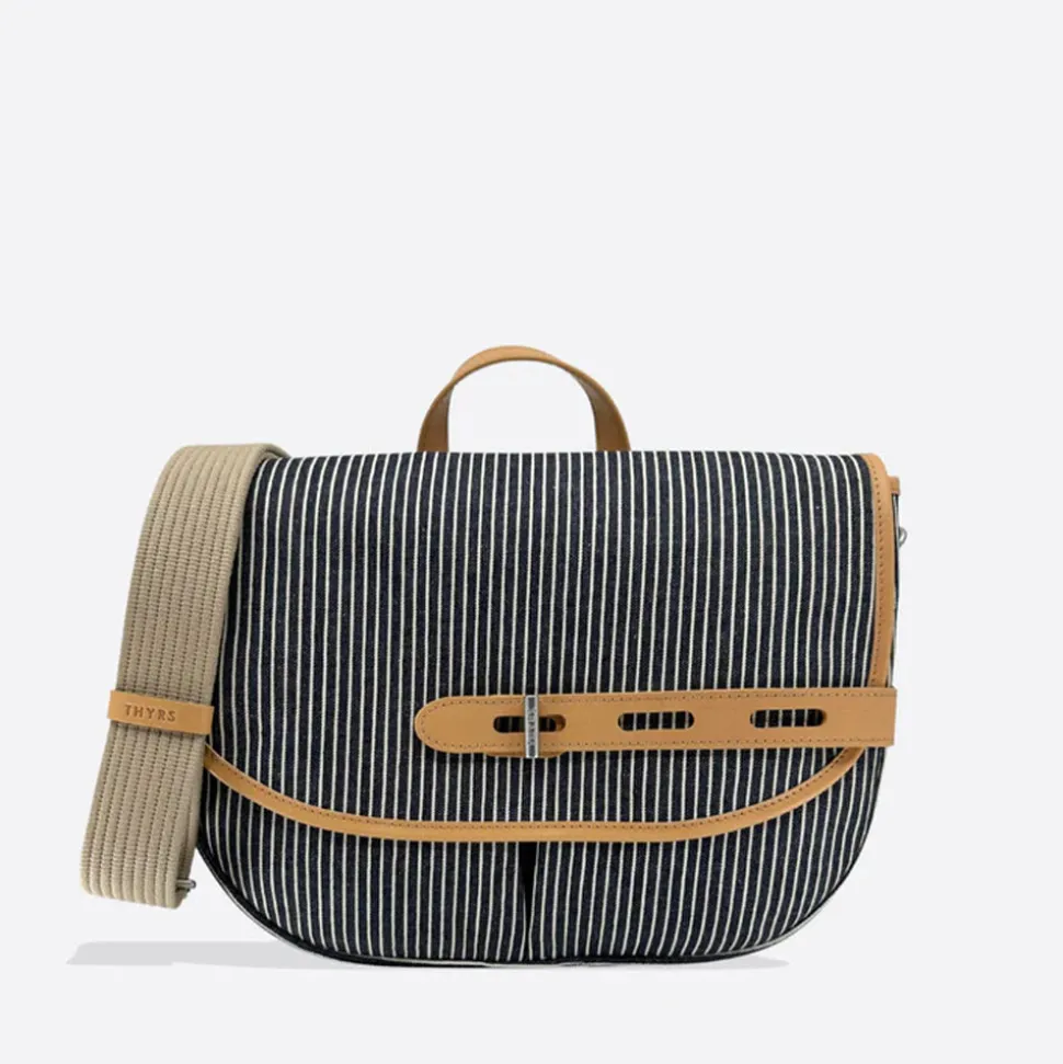Femme THYRS Sacs À Main-- Besace Ecodenim - Marine