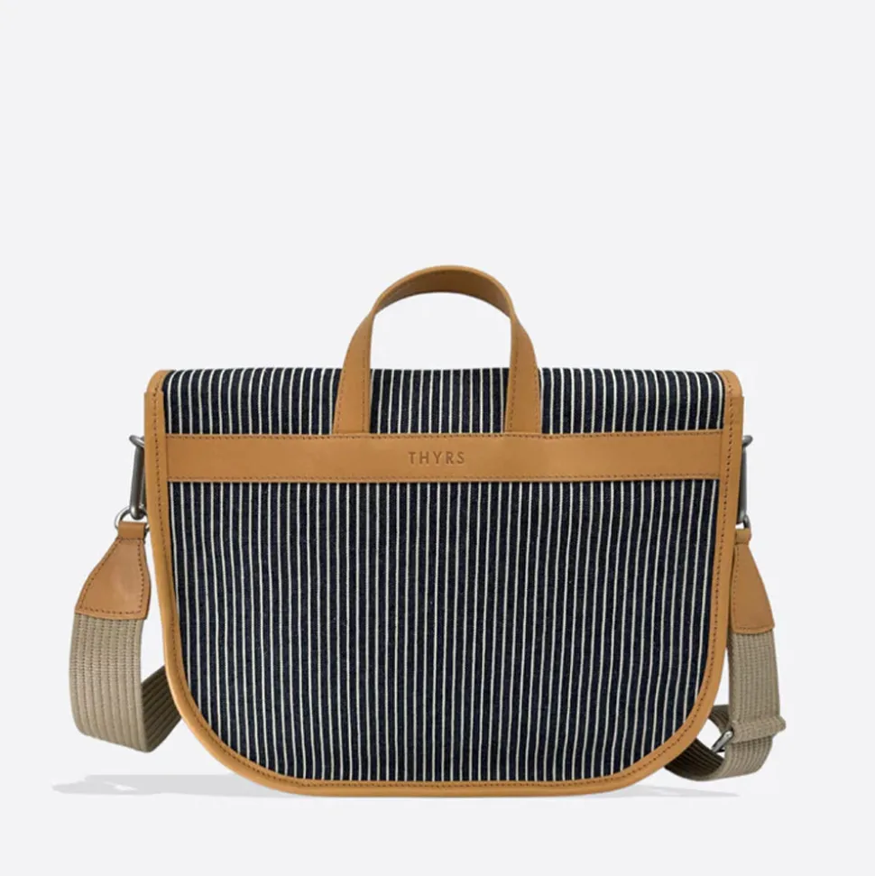 Femme THYRS Sacs À Main-- Besace Ecodenim - Marine