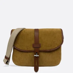Femme THYRS L'esprit Merci|Sacs À Main-- Besace Velours - Caramel