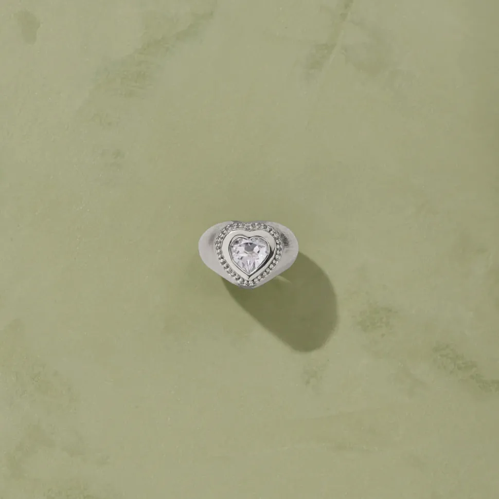 Femme TITYARAVY Bagues-- Bague Gini Argent - Topaze Blanche