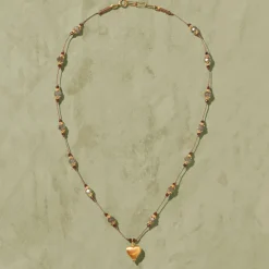 Femme TITYARAVY Colliers-- Collier Dil 1 Labradorite - Marron
