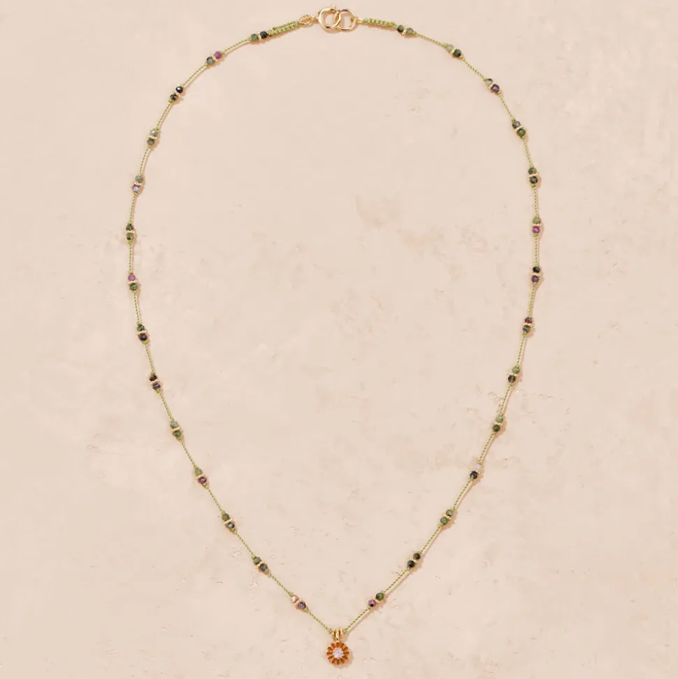 Femme #N/A Colliers-Tityaravy - Collier Malä-Saï perles - Pistache