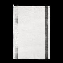 200 LINTEX Torchons-Torchon en lin lavé - Blanc Optique