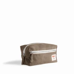 200 LINTEX Accessoires De Beauté|Accessoires De Salle De Bain-Trousse de toilette en lin lavé - Brun Cha Iro