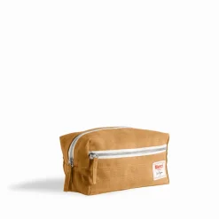 200 LINTEX Trousses De Toilette|Accessoires De Beauté-Trousse de toilette en lin lavé - Jaune Asahi